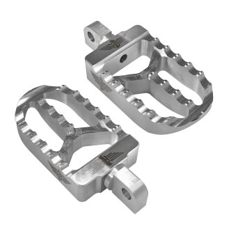 Heinz Bikes MX V2 Passenger Footpegs in Silver (HB-FPV2-MM-S)