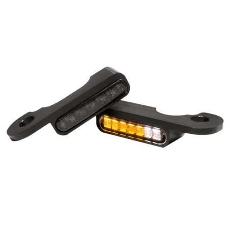 Heinz Bikes Stripes LED Turn Signals In Black With PL For Harley Davidson 1990-2003 Sportster Models (HBTS-XL-03-PL)