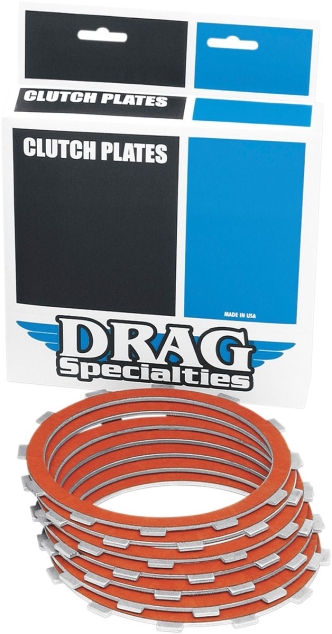 Drag Specialties Organic Clutch Friction Plate Set For 1984-1990 HD Sportster Models (11310441)