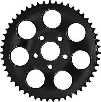 Drag Specialties 48 Tooth Gloss Black Rear Chain Sprocket For HD Evo Big Twin and 92-99 Sportster Models (19366EB)
