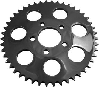 Drag Specialties 46 Tooth Gloss Black Rear Chain Sprocket (5.8mm Offset) For 2000-2022 HD Big Twin Models  (16431EB)