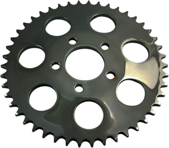 Drag Specialties 46 Tooth Gloss Black Rear Chain Sprocket (5.8mm Offset) For 2000-2022 HD Big Twin Models (16424EB)
