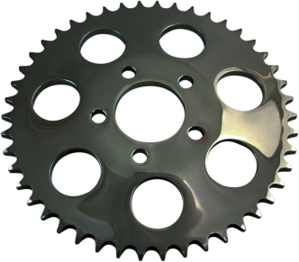 Drag Specialties 51 Tooth Gloss Black Rear Chain Sprocket (5.8mm Offset) For 2000-2022 HD Big Twin Models (16426EB)