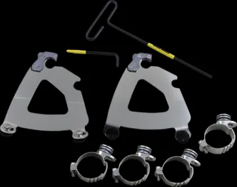 Memphis Shades Road Warrior Trigger-Lock Mounting Kit In Polished Stainless Steel For HD Sportster Models (MEK2059)