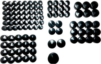 Drag Specialties Covers Bolt Cover Set In Black Finish Fo HD M8 Models (352096)