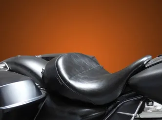 Le Pera Aviator Up Front Smooth Solo Seat For Harley Davidson 2008-2023 Touring Models (LKU-017)