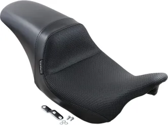 Le Pera Daytona Sport Basket Weave Seat In Black For Harley Davidson 2008-2023 Touring Models (LK-557BW)