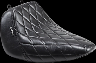 Le Pera Bare Bones Diamond Stitched Solo Seat For Harley Davidson 2018-2024 Softail Fat Boy FLFB/FLFBS Models (LYO-007DM)