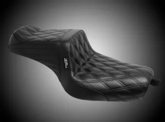 Le Pera TailWhip Double Diamond 2-Up Seat For Harley Davidson 2010-2022 Sportster Models (LK-586DD)