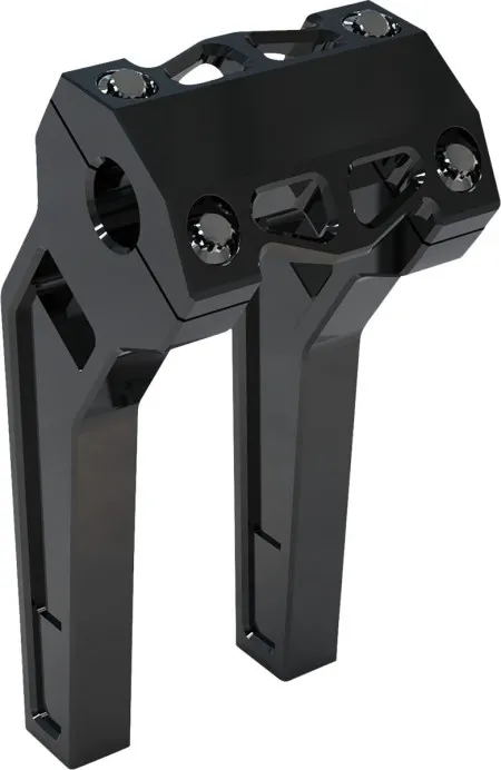 LA Choppers 8 Inch Pullback Risers In Black With 1 Inch Clamping Diameter (LA-7471-08B)