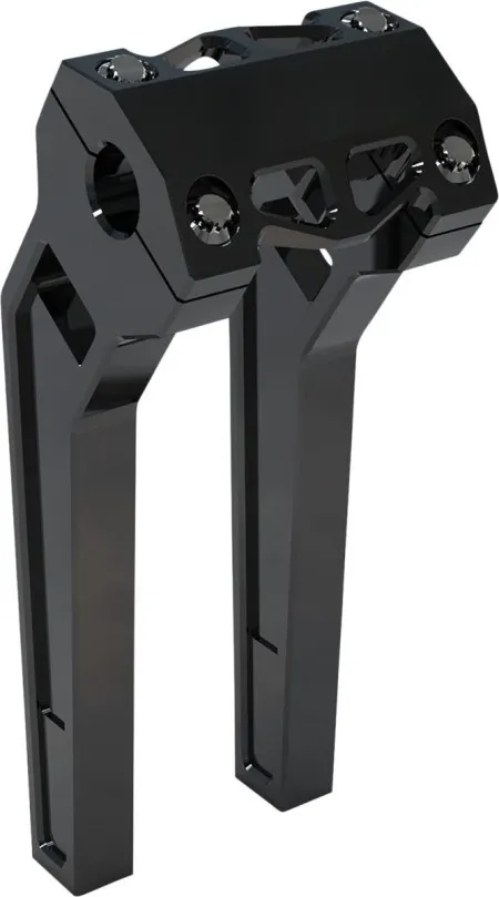 LA Choppers 10 Inch Pullback Risers In Black With 1 Inch Clamping Diameter (LA-7471-10B)