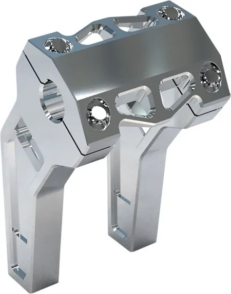 LA Choppers 6 Inch Pullback Risers In Raw Finish With 1 Inch Clamping Diameter (LA-7471-06R)
