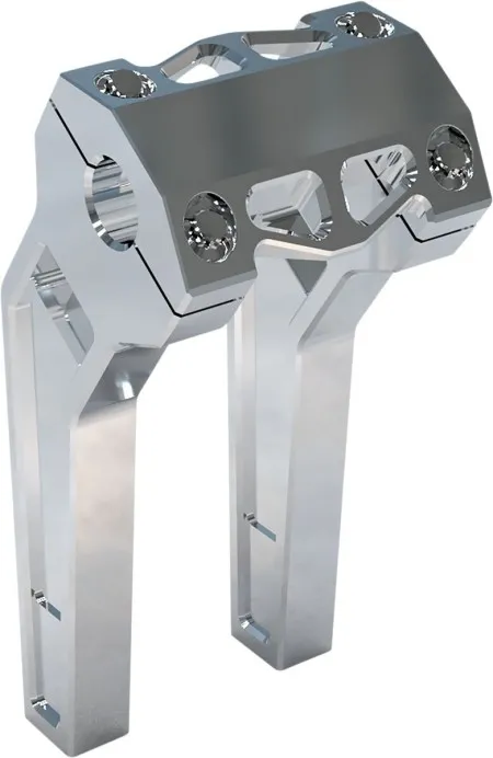 LA Choppers 8 Inch Pullback Risers In Raw Finish With 1 Inch Clamping Diameter (LA-7471-08R)