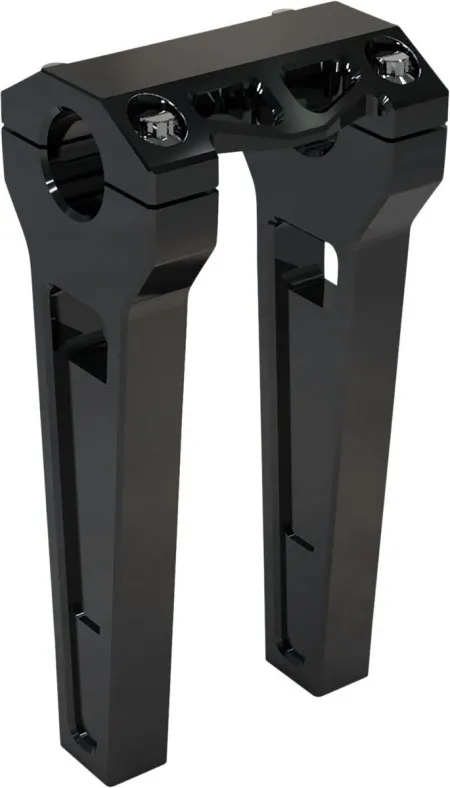 LA Choppers 8 Inch Straight Risers In Black With 1 1/4 Inch Clamping Diameter  (LA-7480-08B)