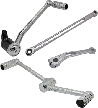 Arlen Ness SpeedLiner Foot Control Kit With Heel/Toe Shifter In Chrome For Harley Davidson 2000-2023 Touring Models (420-102)