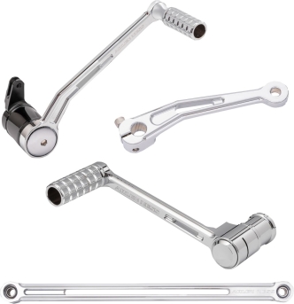 Arlen Ness SpeedLiner Foot Control Kit With Solo Shifter In Chrome For Harley Davidson 2000-2023 Touring Models (420-105)