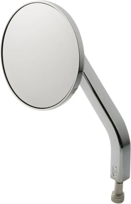 Joker Machine No. 7 OE 3-1/4 Inch Round Mirror For Left Side In Chrome Finish (03-051-3L)