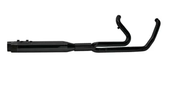 Two Brothers Racing 2-1 Ghost Exhaust In Black With Black Endcap For 2017-2024 Touring Models (005-46402-B)