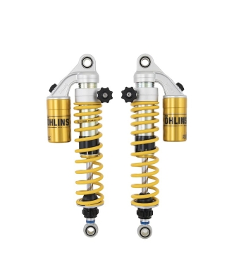 Ohlins STX36 Twin S36PR1C1L Shock Absorbers With Yellow Springs For Harley Davidson 2004-2022 Sportster Models (HD 144)