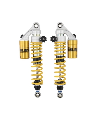 Ohlins STX36 Twin S36PR1C1L Shock Absorbers With Yellow Springs For Harley Davidson 2004-2022 Sportster Models (HD 144)