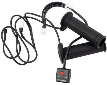 Koso 7/8 Inch Rubber Heated Grips in Black Finish (AM10702E)