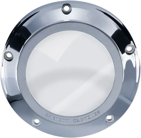 Barnett Clear Derby Cover in Chrome For 2007-2016 Big Twin & 2018 Fatbob (343-30-43013)