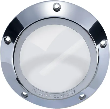 Barnett Clear Derby Cover in Chrome For 1999-2006 Big Twin (343-30-43006)