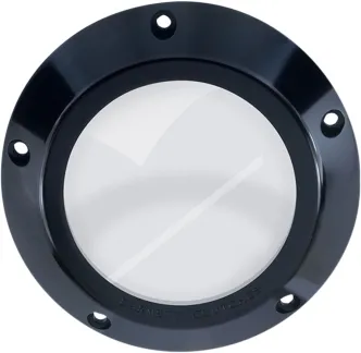 Barnett Clear Derby Cover in Black For 1999-2006 Big Twin (343-30-44006)