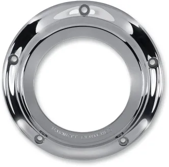 Barnett Clear Derby Cover in Chrome For 2015 FLHTCUL/FLHTK, 2016-2023 Touring/Trike & 2024 FLHR, FLHTK, FLTRT Models (343-30-43015)