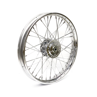 Doss 2.15 X 21 Front Wheel 40 Spokes Chrome For Harley Davidson 1984-1994 FXR, 1991-1998 FXD And 1984-1985 XL Models (ARM384875)