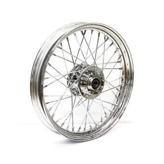 Doss 2.50 X 19 Front Wheel 40 Spokes Chrome For Harley Davidson 08-17 FXD (no ABS) Models (ARM705875)