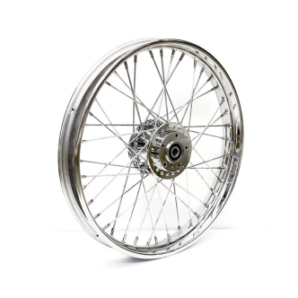 Doss 2.15 x 21, 40 Spokes Front Wheel in Chrome Finish For 2000-2003 FXD/B/C/L, 2000-2005 XL Sportster With Dual Disc Models (ARM915875)