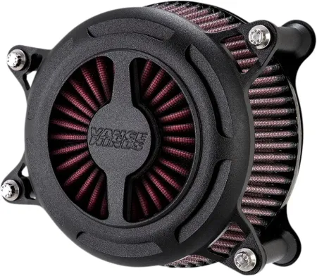 Vance & Hines VO2 Blade Air Cleaner In Wrinkle Black Finish For 2008-2017 HD Big Twin Models (42353)