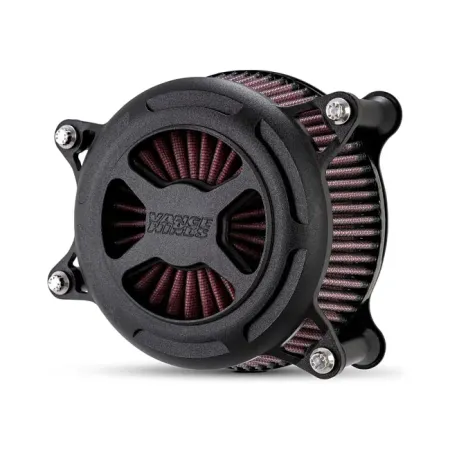 Vance & Hines VO2 X Air Cleaner In Wrinkle Black Finish For 2008-2017 HD Softail, Touring And Trike Models (42363)