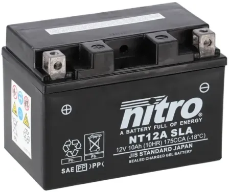 Nitro Sealed Agm Gel Battery NT12A Sla (NT12A SLA)