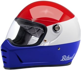 Biltwell Lane Splitter Helmet - Podium Gloss Red/White/Blue - Size XS (1004-549-101)