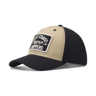 West Coast Choppers Motorcycle CO. 5-Panel Trucker Cap Black/Sand (ARM437649)