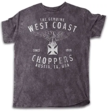 West Coast Choppers Eagle T-shirt Black Size Small (WCCTS132760ZWS)