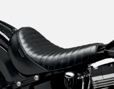 Le Pera Bare Bones Pleated Solo Seat For Harley Davidson 2018-2025 Softail Street Bob FXBB, FLSL Slim & FXST Standard Models (LY-007PT)