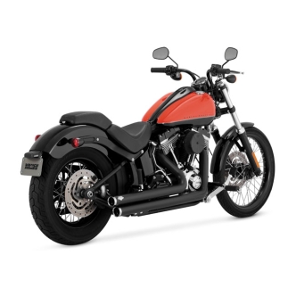 Thorcat ECE Approved Vance & Hines Big Shots 2-2 Exhaust In Black For Harley Davidson 1991-2005 Softail Models (ARM314849)