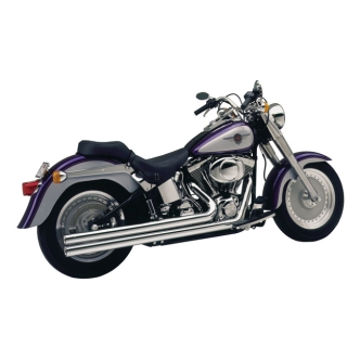 Thorcat ECE Approved Vance & Hines Long Shots 2-2 Exhaust System In Chrome For Harley Davidson 2006-2011 Softail Twin Cam Models (ARM124849)
