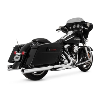 Thorcat 4 Inch Eliminator 400 Slip-On Mufflers In Chrome For Harley Davidson 2007-2016 Touring Models (ARM355159)