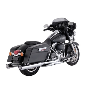 Thorcat Monster Rounds Slip-On Mufflers In Chrome For Harley Davidson 2007-2016 Touring Models (ARM955159)