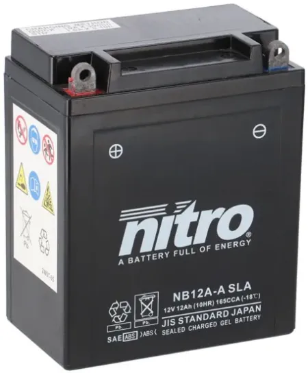 Nitro Sealed Agm Gel Battery YB12-A-A Sla (NB12A-A SLA)