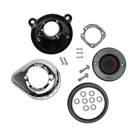 S&S Stealth Air Stinger Kit With Chrome Teardrop Cover For 2007-2022 HD Sportster Models (170-0725A)