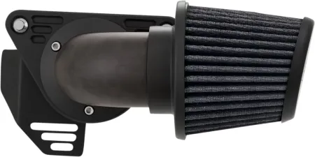 Vance & Hines VO2 Falcon Air Cleaner In Black Finish With Forged Carbon Fibre Elbow For 2008-2017 HD Softail, Touring And Trike Models (41055)
