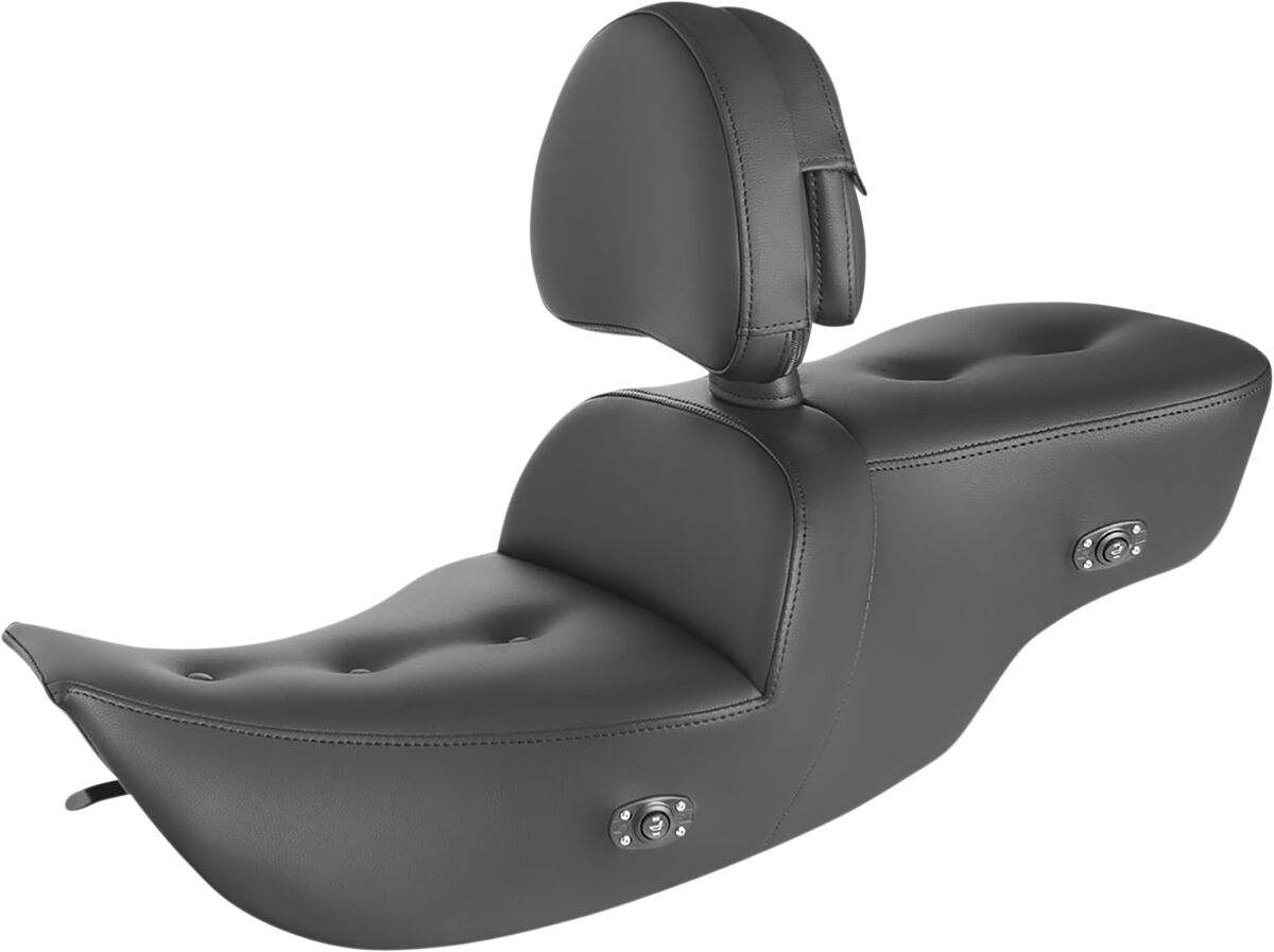 Saddlemen Heated Roadsofa Pillow Top Seat With Drivers Backrest