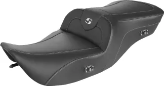 Saddlemen Heated Carbon Fiber Roadsofa Seat For Harley Davidson 1997-2007 Touring FLHR & FLHX Models (897-06-185HCT)