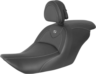 Saddlemen Roadsofa Carbon Fiber Seat With Drivers Backrest For Honda 2014-2019 Gold Wing F6B Models (H23-20-185BR)