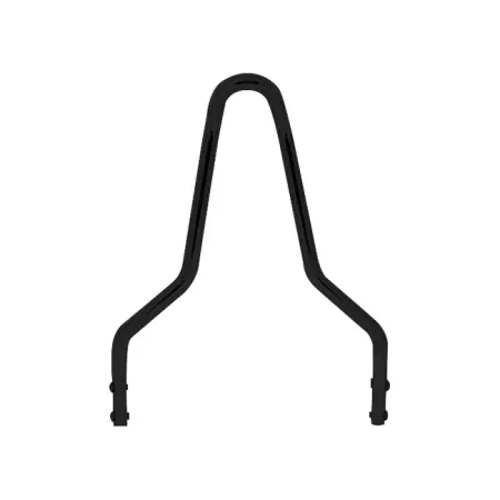 Doss 9/16 Inch Round Steel With Pointed Top Sissy bar 11.06 Inch Wide & 14.2 Inch High in Black Finish (80177B)